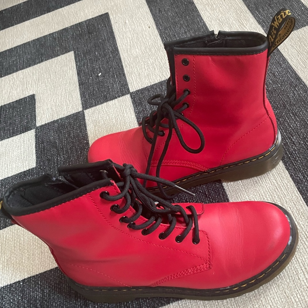 Vintage Red Dr Martens Boots